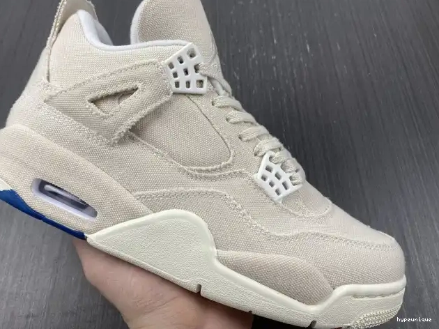 HYPE Jordan 4 Canvas Blank DQ4909-100 Retro (W) 0623
